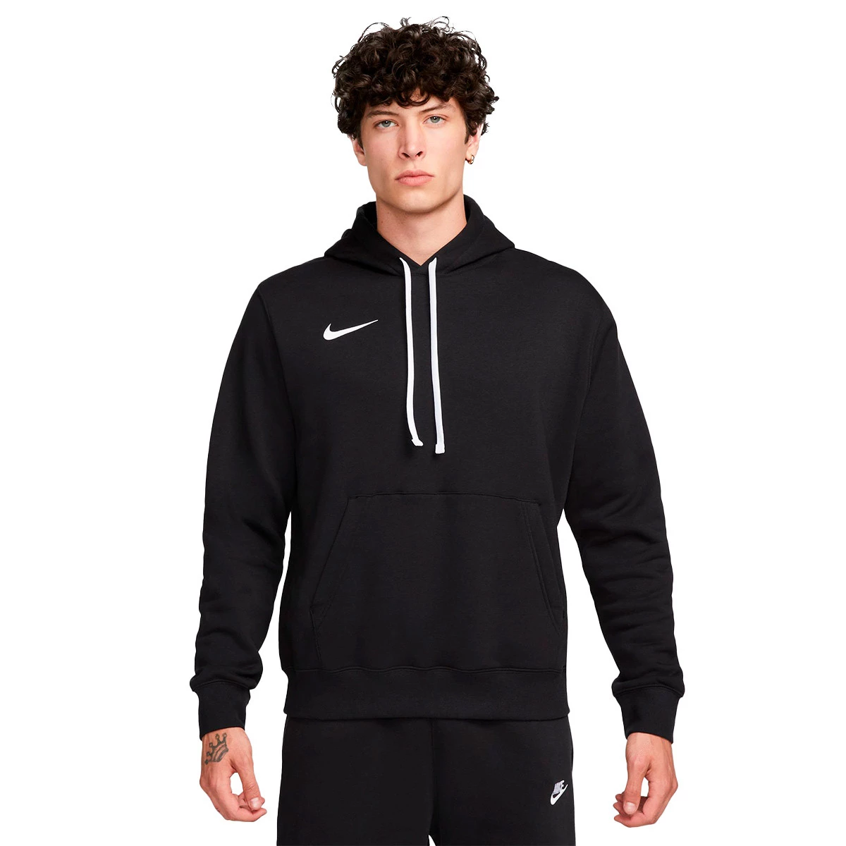Sweatshirt Nike con capucha Park 20 Fleece Black White Basketball Emotion
