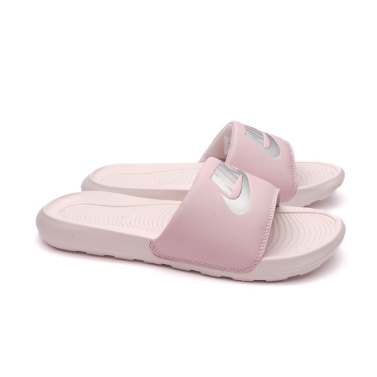 ★[NIKE]★WS Victory One Slide Bearly Rose★CN9677-600★ WOMENS NIKE VICTORI ONE SLIDES - BARELY ROSE/METALIC SILVER