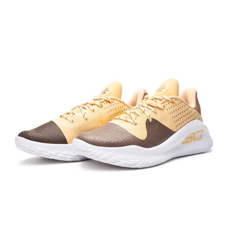 Chaussures Under Armour Curry 4 Low Flotro Curry Champ Yellow Basketball Emotion