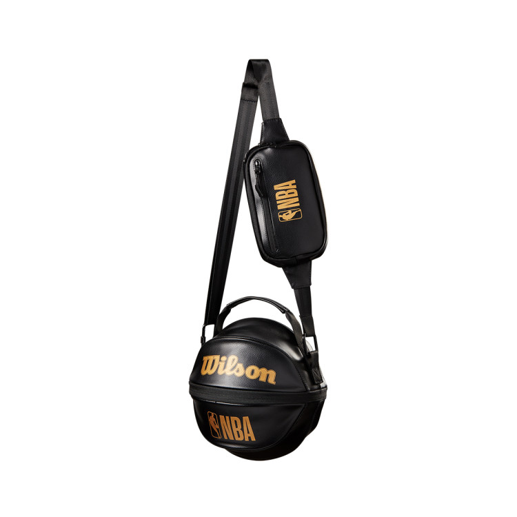 Wilson NBA 3 In 1 Basketball Carry Bag Gold Schwarz Gold Basketball Emotion