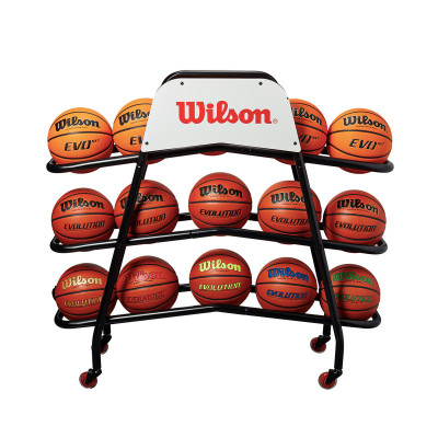 Deluxe Basketball Cart 15 Balls
