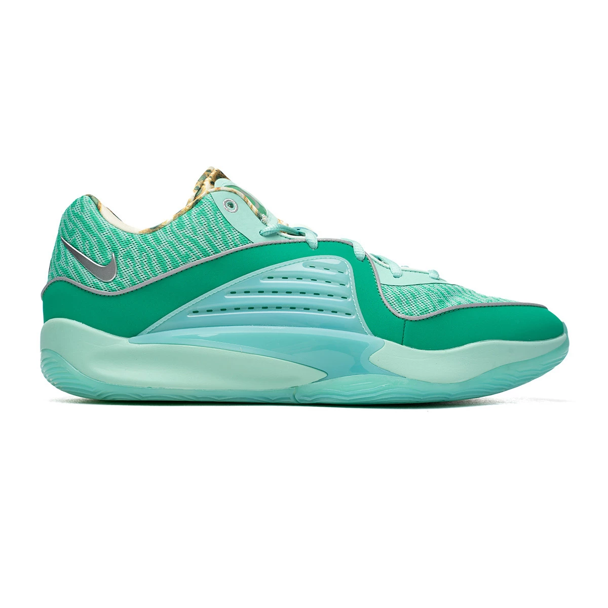 Chaussures Nike KD16 Mint Foam Metallic Silver Emerald Rise Basketball Emotion