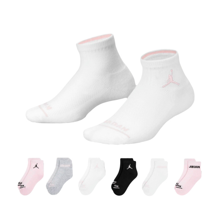 calcetines-jordan-girls-legend-ankle-6-pares-pink-foam-0