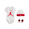 Conjunto Jordan Gorro-Body-Patucos Jumpman Bebé