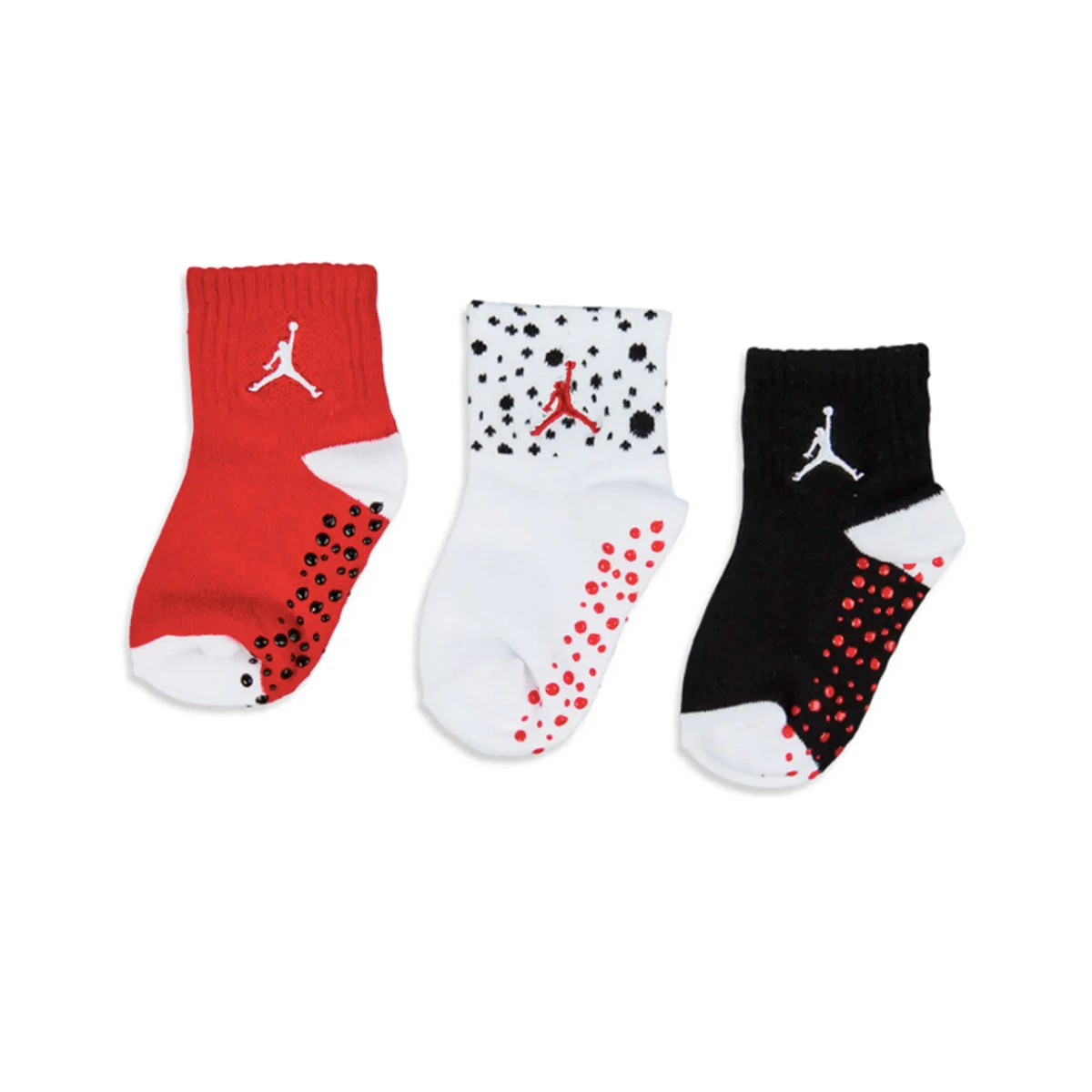 Jordan Cement Grip Quarter Grippy 3 Pares Socks