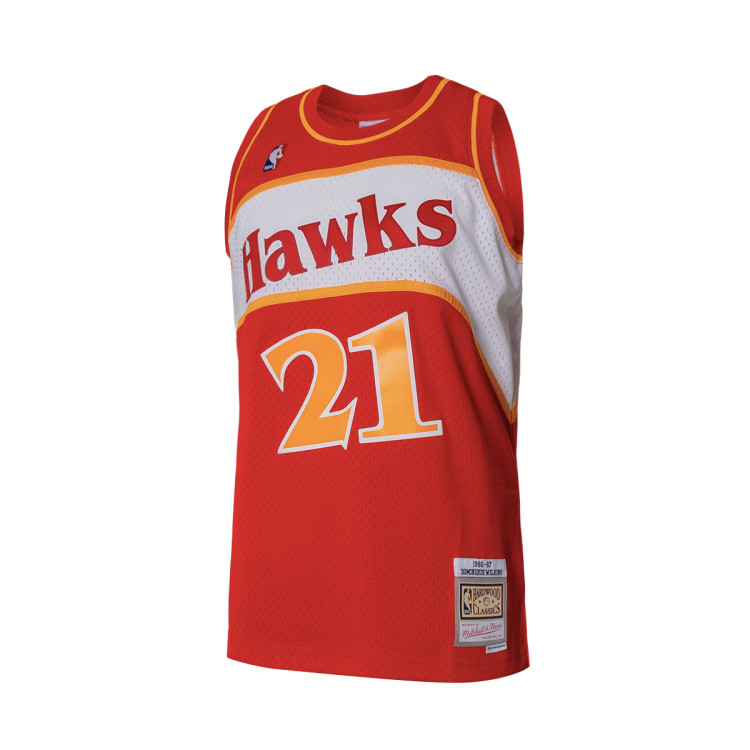 Mitchell&Ness NBAアトランタ・ホークス　wilkins シャツ 75410_wil_ins_hawks_red_m_n_js