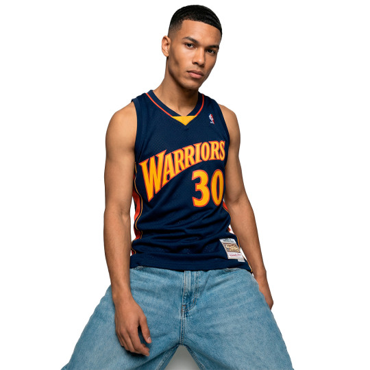 Maillot Swingman Mitchell & Ness des Golden State Warriors remplaçant Stephen Curry 2009-10
