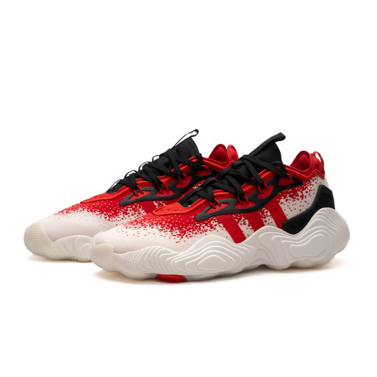 Basketball Shoes adidas Trae Young Off White-Vivid Red-Core