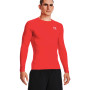 Heatgear Armour Compression Long Sleeve-Red