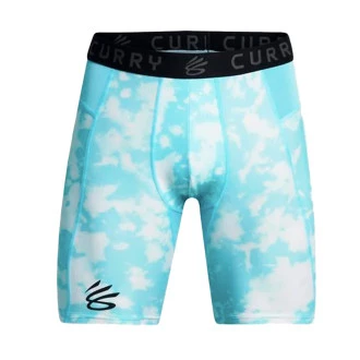 Malla corta Curry HeatGear Printed Sky Blue-White