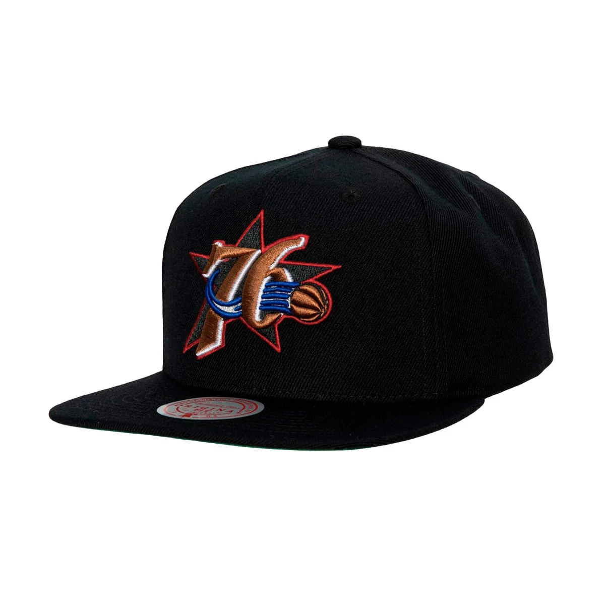 Cap MITCHELL NESS Team Ground 2.0 Snapback Philadelphia 76ers Black Basketball Emotion