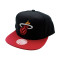 Casquette MITCHELL&NESS Team 2 Tone 2.0 Snapback NBA Miami Heat