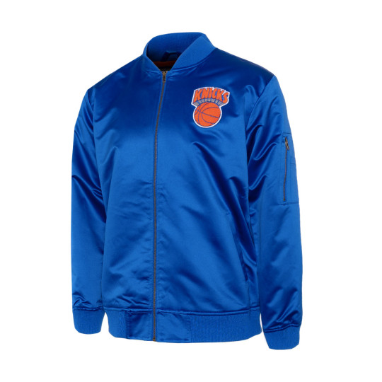 Mitchell & Ness New York Knicks Mens Satin Bomber Jacket main image 1
