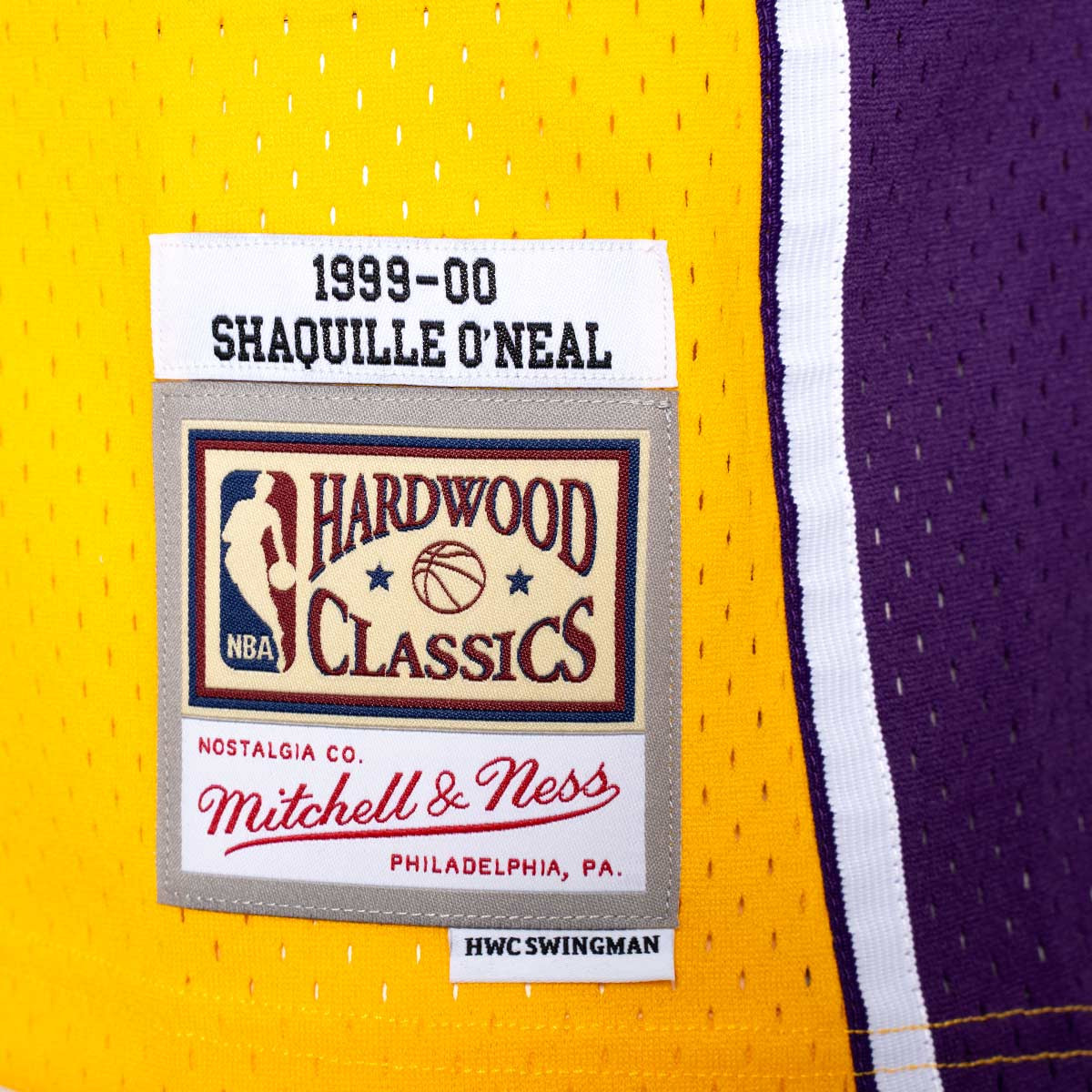 Mitchell & Ness X NBA LA Lakers 1996 Shaquille O'Neal Split Swingman Tank Top Item 22054679