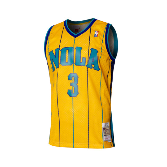 Jersey Mitchell Ness Swingman Jersey New Orleans Hornets Chris Paul 2010 11 Yellow Basketball Emotion