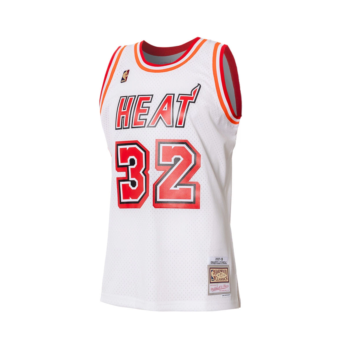 Jersey Mitchell Ness Swingman Jersey Miami Heat Shaquille ONeal 2007 08 White Basketball Emotion