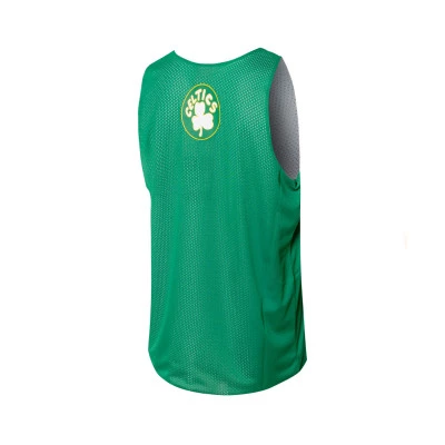Wende-Mesh-Übungs-T-Shirt mit Vintage-Logo und Boston Celtics-Logo Top