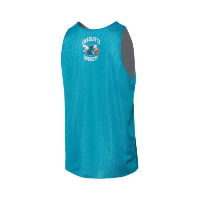 Top Réversible Mesh Practice Tank Vintage Charlotte Hornets