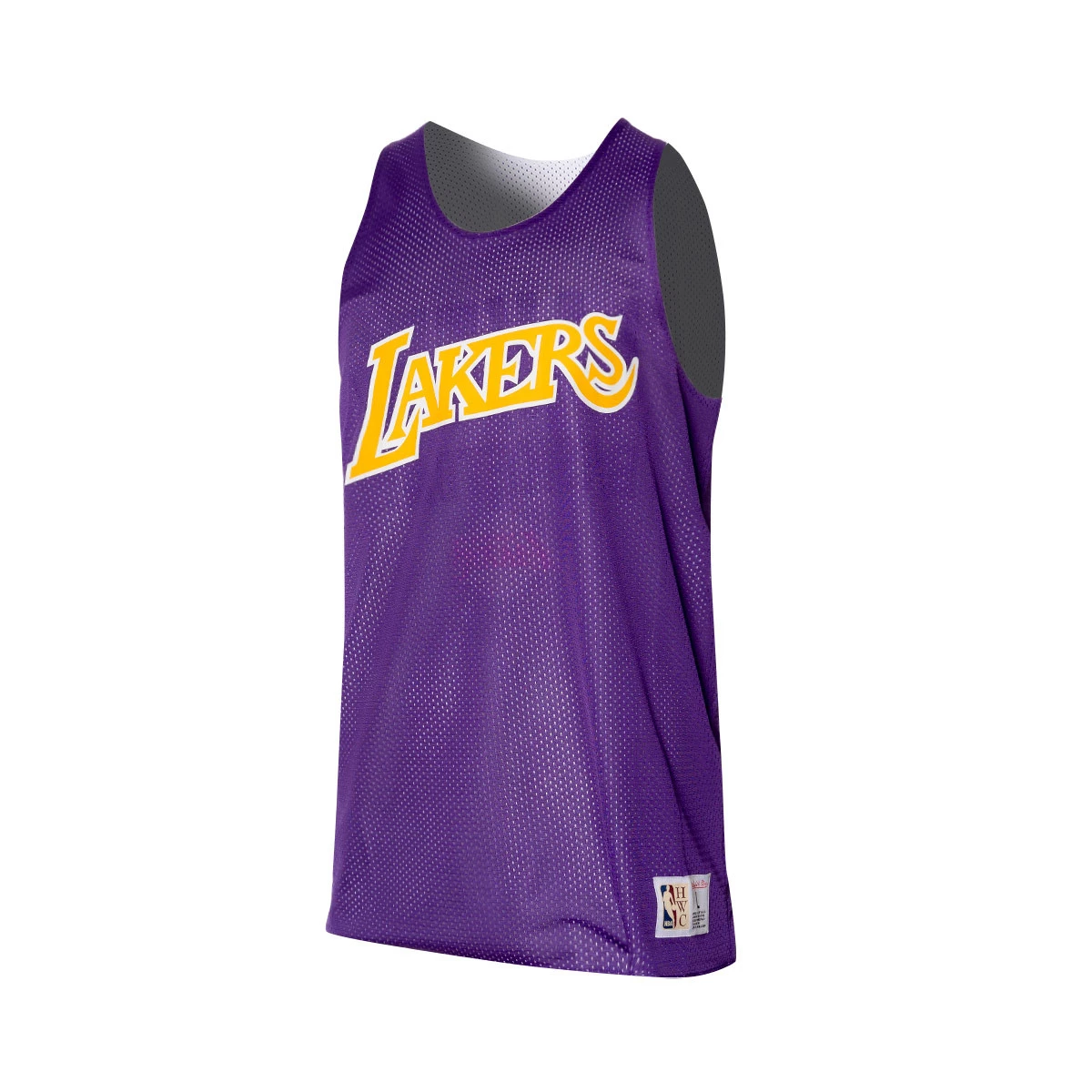 MITCHELL NESS Top Reversible Mesh Practice Tank Vintage Los Angeles Lakers Unisex Multicolor Black M