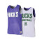 Top Mitchell & Ness Reversible Mesh Practice Tank Vintage Milwaukee Bucks