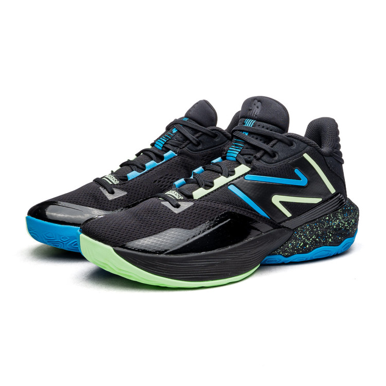 Chaussures New Balance Two WXY V4 Electric Black Spice Blue Green Aura Basketball Emotion