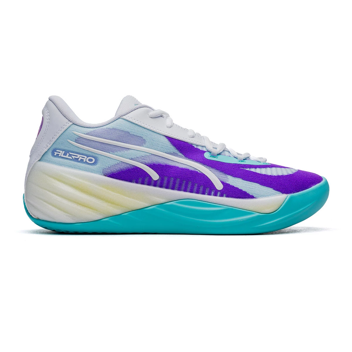 Basketballschuhe Puma All Pro Nitro Deep Aqua Purple Glimmer Basketball Emotion