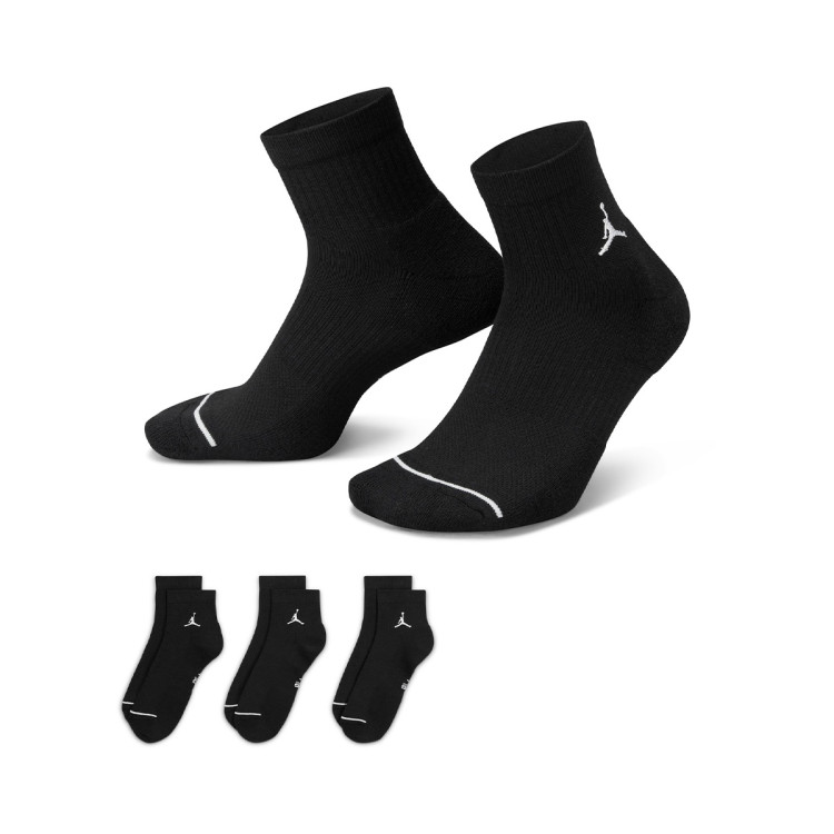 calcetines-jordan-everyday-cushioned-poly-ankle-144-3-pares-black-white-0
