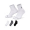 Meias Jordan Everyday Cushioned Poly Ankle 144 (3 Pares)