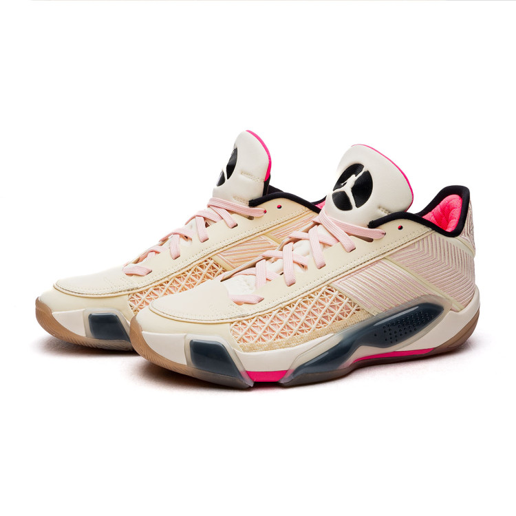 Zapatillas Jordan Air Jordan 38 Low Fresh Start Coconut Milk Black Atmosphere Hyper Pink Basketball Emotion