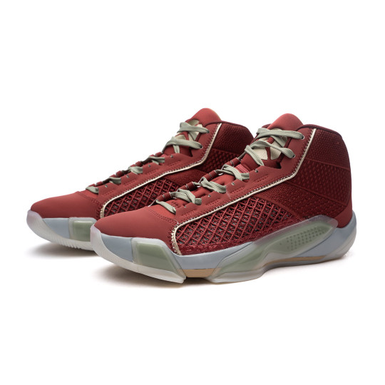 Basketball Shoes Jordan Air Jordan 38 CNY Cedar Mtlc Gold Grain Light Pumice Sail Basketball Emotion