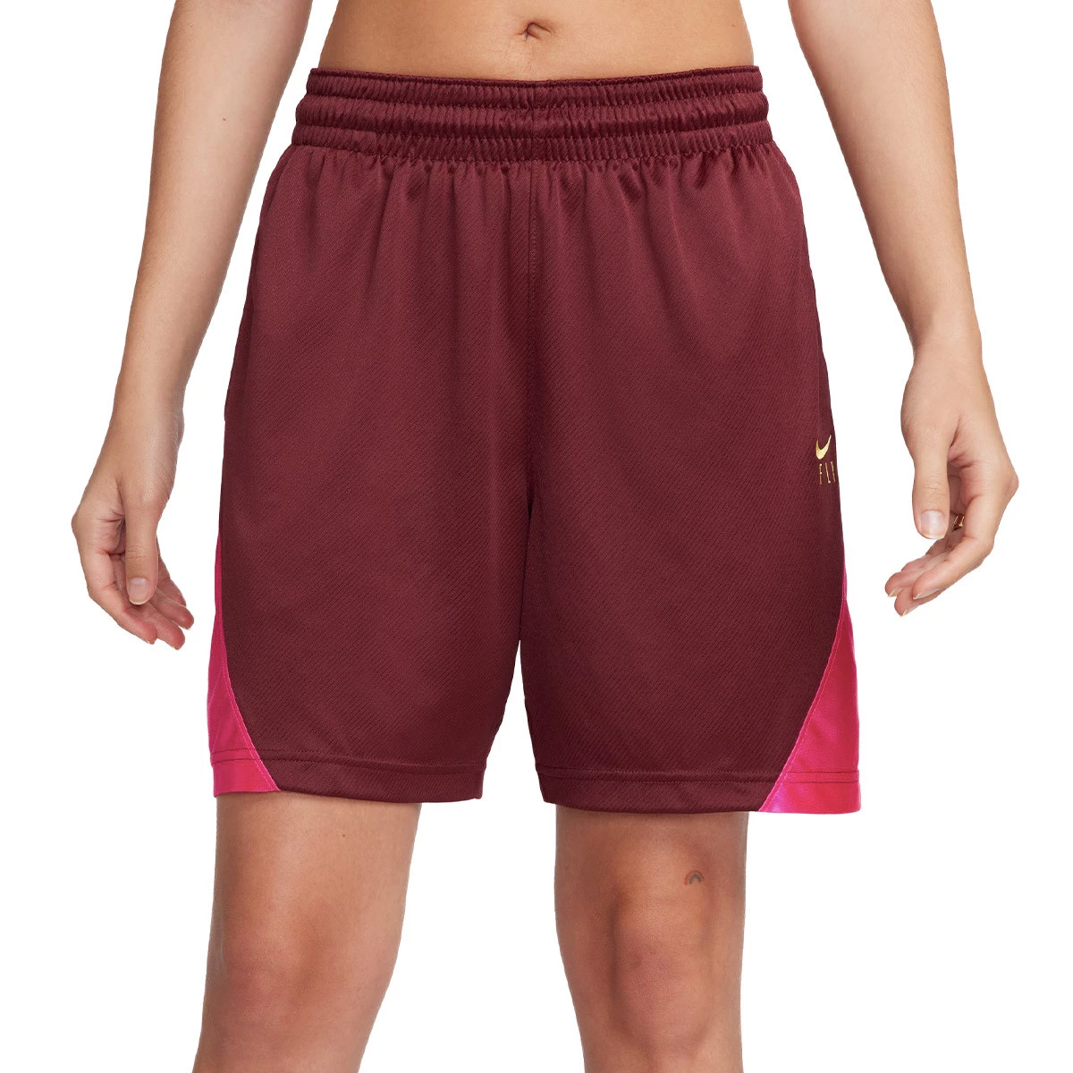 Nike Short Dri Fit Isofly Mujer Dark Team Red Alchemy Pink Soft Yellow XS
