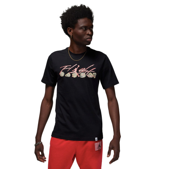 T-Shirt Jordan Flight Essential Rings Crew Black Basketball Emotion