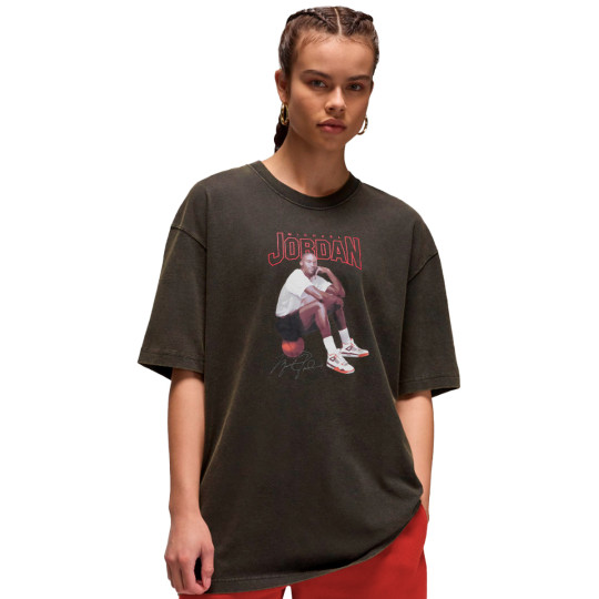 T-Shirt Jordan Women Gfx Oversize Black - Basketball Emotion