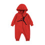 HBR Jumpman Hooded Coverall Niño-Gym Red