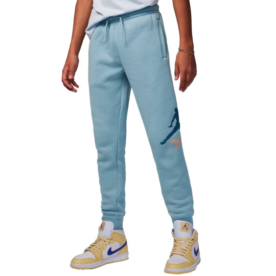 Trousers Jordan Kids Baseline Fleece Blue Grey Basketball Emotion