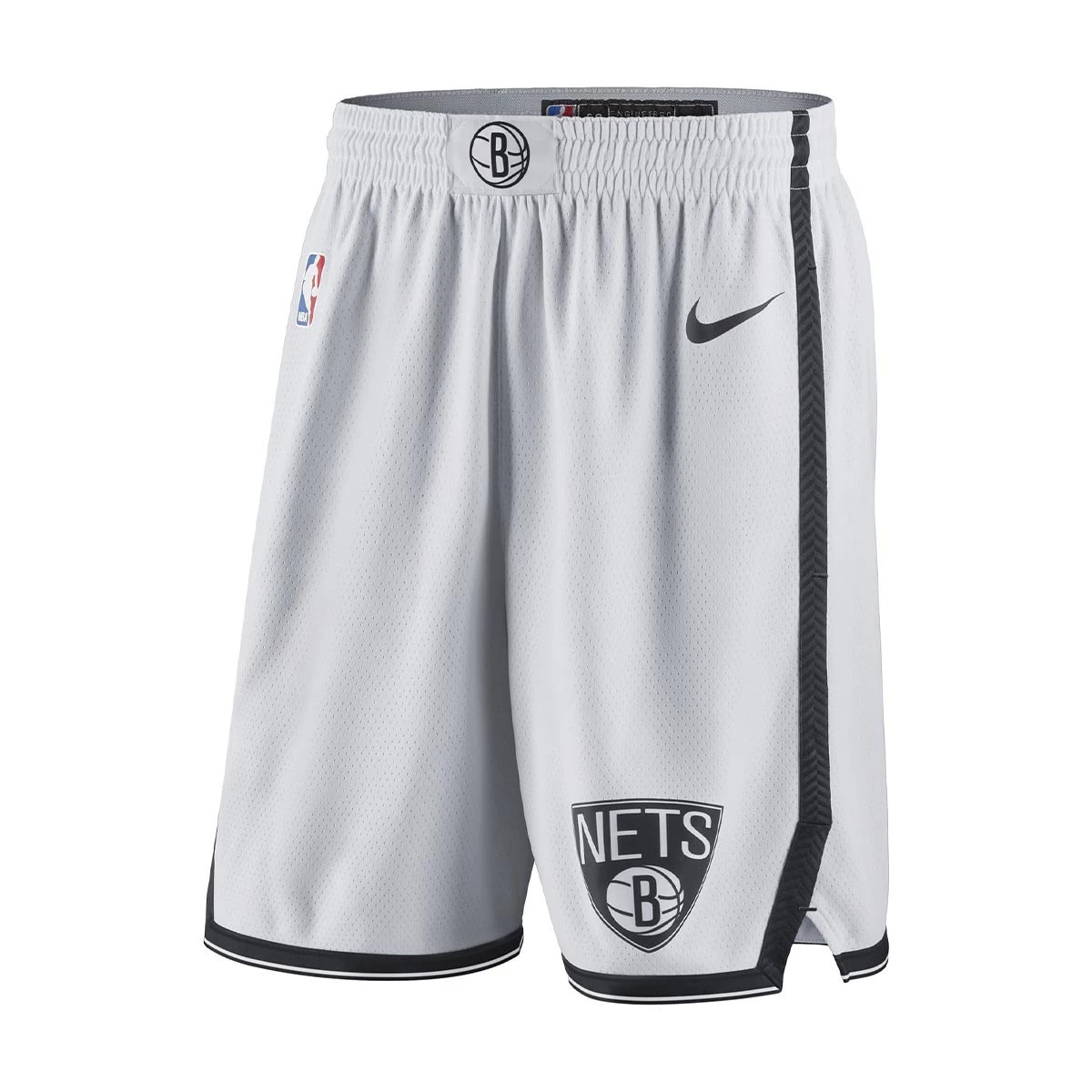 Shorts Nike Brooklyn Nets Association Edition White Black Basketball Emotion