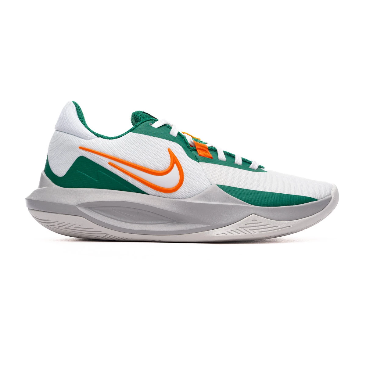 Basketball Shoes Nike Precision 6 White Safety Orange Malachite Sundia Basketball Emotion