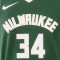 Camisola Nike Milwaukee Bucks Icon Edition Giannis Antetokounmpo Preescolar