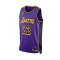 Camiseta Jordan Los Angeles Lakers Statement Swingman Lebron James Preescolar