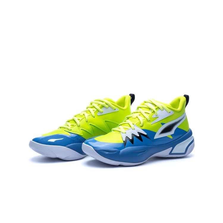 Blue and lime green pumas deals