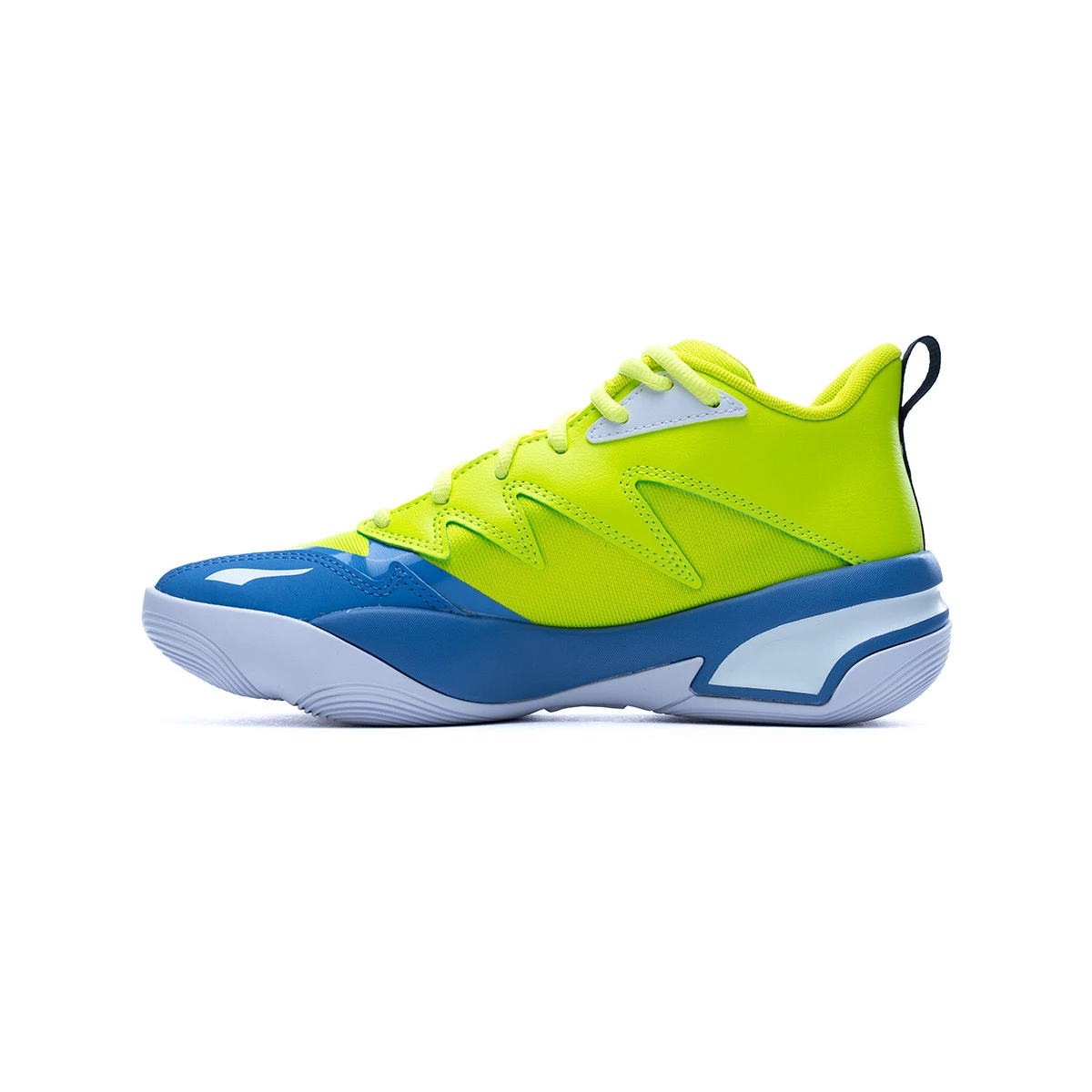 Basketball Shoes Puma Kids Genetics Electric Lime Blue Skies Basketball Emotion