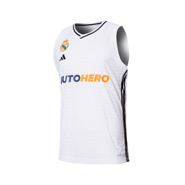 Jersey Adidas Real Madrid 2024 2025 Home White Basketball Emotion