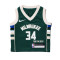 Camiseta Nike Milwaukee Bucks Icon Edition Giannis Antetokounmpo Preescolar