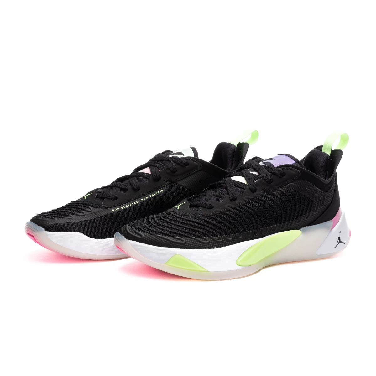 Basketballschuhe Jordan Luka 1 Reggaeton Schwarz-Lime Glühen 