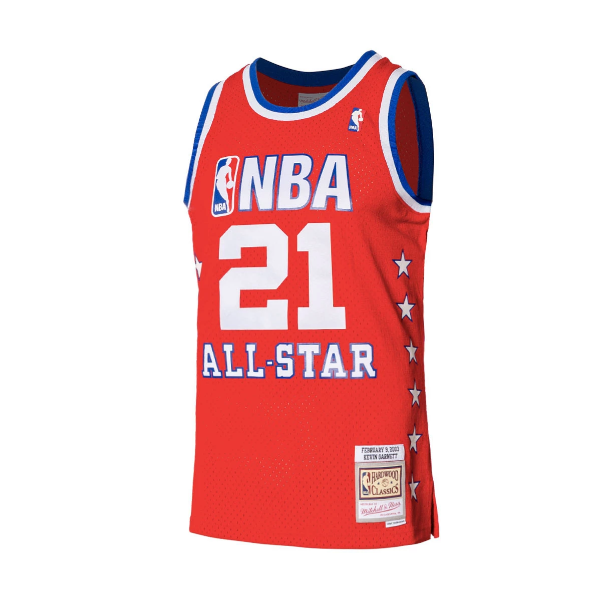 Jersey Mitchell Ness Swingman Jersey All Star East Kevin Garnett 2003 Red Basketball Emotion