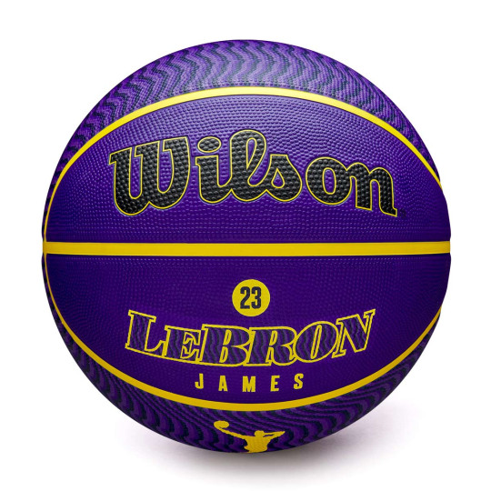 Ball Wilson NBA Outdoor Basket Lebron James Yellow-Purple