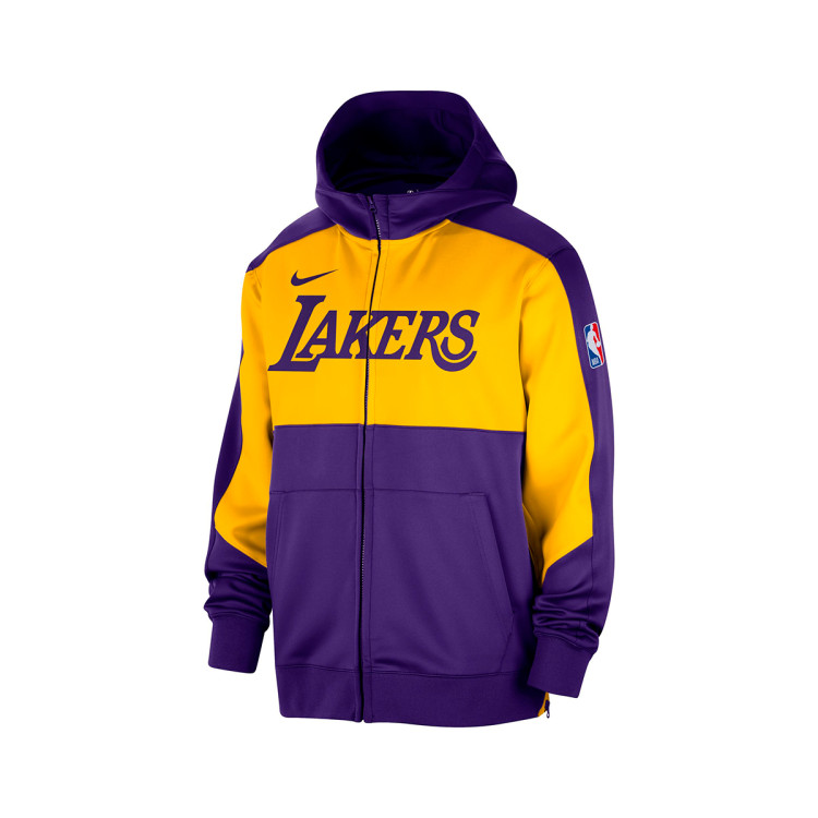 Jacket Nike Los Angeles Lakers Showtime Field Purple Yellow Black Field Purple Basketball Emotion