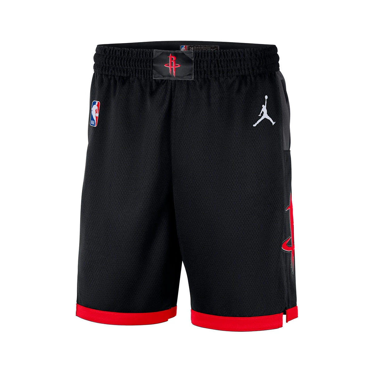 Shorts Jordan Houston Rockets Statement Edition Black University Red Flt Silver Basketball Emotion