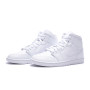 Air Jordan 1 Mid Mujer-White-White-White