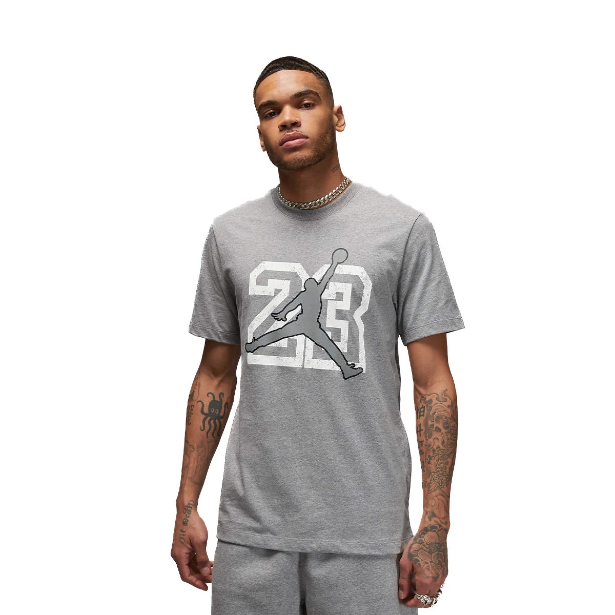 Jersey Jordan Essentials 23 Jumpman Carbon Heather White Basketball Emotion